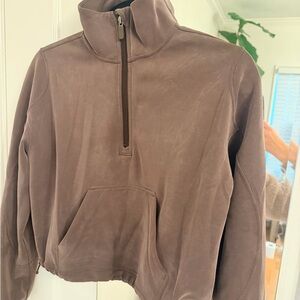 Lululemon Athletica Chocolate Brown Half-Zip Pullover